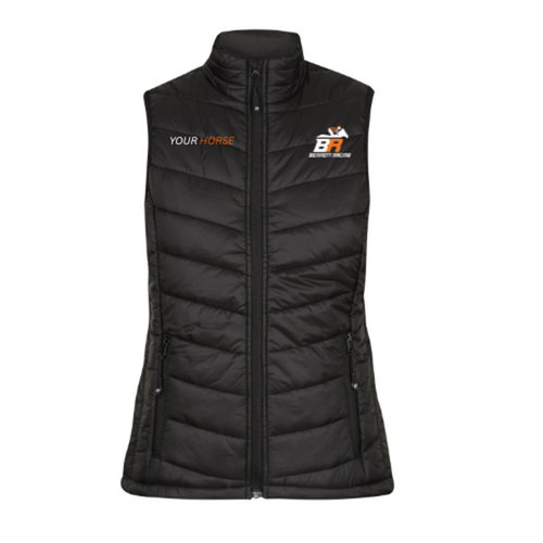 WORKWEAR, SAFETY & CORPORATE CLOTHING SPECIALISTS Women's Personalised Bennett Racing Puffer Vest