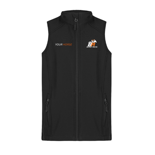 WORKWEAR, SAFETY & CORPORATE CLOTHING SPECIALISTS Kids Personalised Bennett Racing Softshell Vest