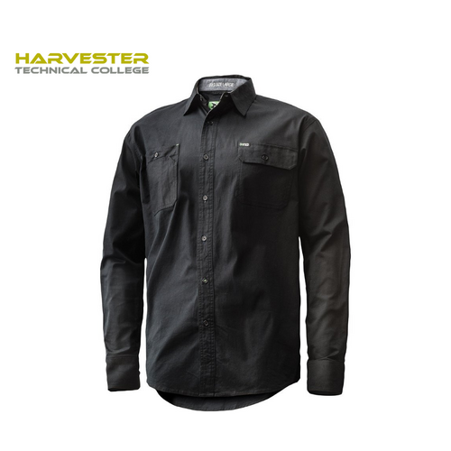 WORKWEAR, SAFETY & CORPORATE CLOTHING SPECIALISTS - CLEARANCE HTC Student Mens Long Sleeve Shirt (Inc Logo)
