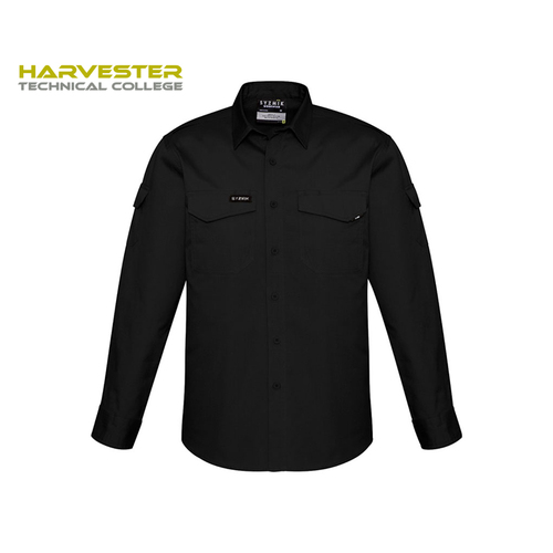 WORKWEAR, SAFETY & CORPORATE CLOTHING SPECIALISTS - HTC Student Mens L/S Shirt 2XS, XS, & Plud Sizes (Inc Logo)