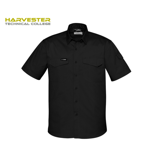 WORKWEAR, SAFETY & CORPORATE CLOTHING SPECIALISTS HTC Student Mens S/S Shirt 2XS, XS & Plus Size (Inc Logo)