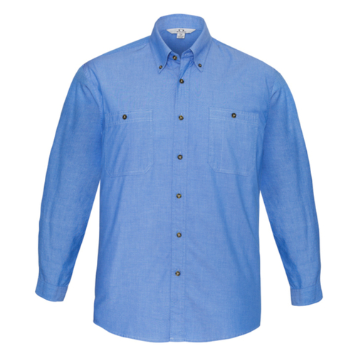 WORKWEAR, SAFETY & CORPORATE CLOTHING SPECIALISTS - L/S Wrink Free Chambray (Inc Emb)