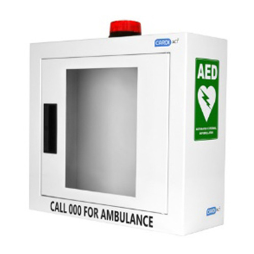 WORKWEAR, SAFETY & CORPORATE CLOTHING SPECIALISTS - DEFIB ALARMED CABINET - SUITS MOST AED’s