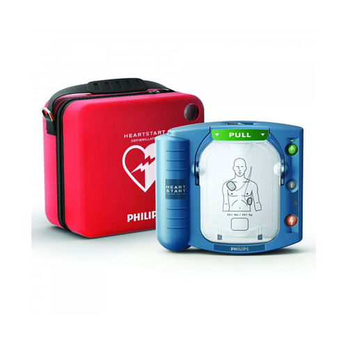 WORKWEAR, SAFETY & CORPORATE CLOTHING SPECIALISTS Mediq Philips Defibrillator Heart Start First Aid-Red-One Size