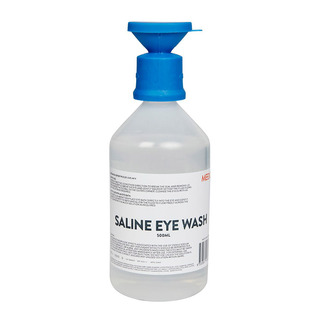 WORKWEAR, SAFETY & CORPORATE CLOTHING SPECIALISTS Mediq Eyewash Saline Solution 500Ml-Clear-500ml