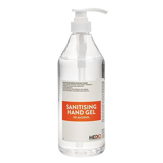 WORKWEAR, SAFETY & CORPORATE CLOTHING SPECIALISTS - Mediq Hand Sanitiser Gel 1L-Clear-1L