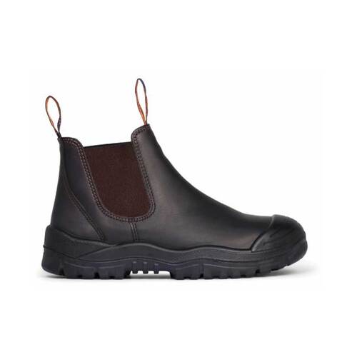 WORKWEAR, SAFETY & CORPORATE CLOTHING SPECIALISTS Claret Oil Kip Premium Elastic Sided Boot w/ Scuff Cap-Oil Kip-11