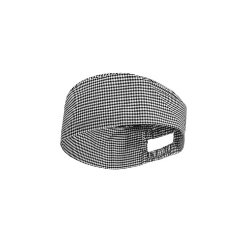 WORKWEAR, SAFETY & CORPORATE CLOTHING SPECIALISTS - CHEF'S CHECK CAP with opening at back