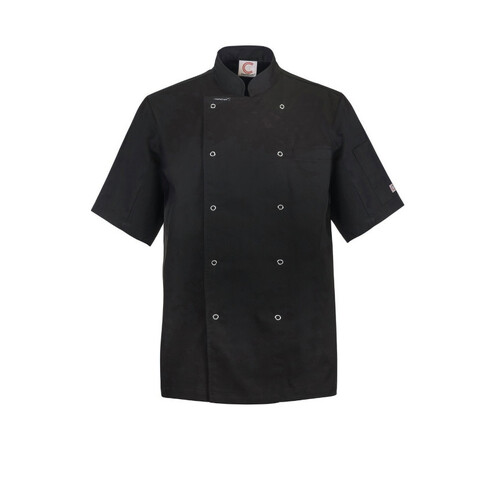 WORKWEAR, SAFETY & CORPORATE CLOTHING SPECIALISTS - EXECUTIVE CHEF JACKET S/S with pockets & press studs