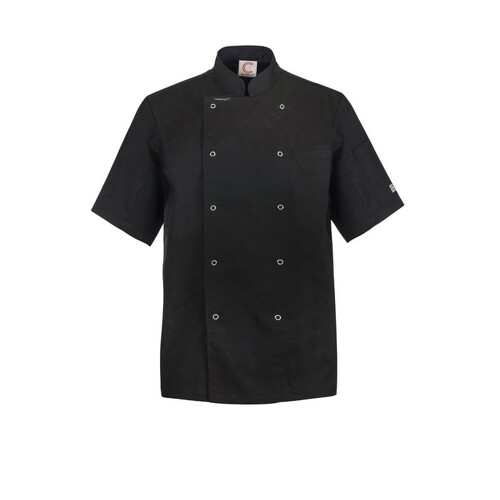 WORKWEAR, SAFETY & CORPORATE CLOTHING SPECIALISTS EXECUTIVE CHEF JACKET S/S with pockets & press studs