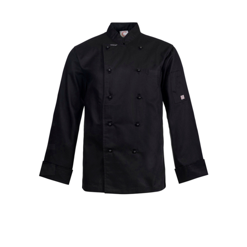 WORKWEAR, SAFETY & CORPORATE CLOTHING SPECIALISTS LIGHTWEIGHT EXECUTIVE CHEF JACKET L/S with fold back cuff