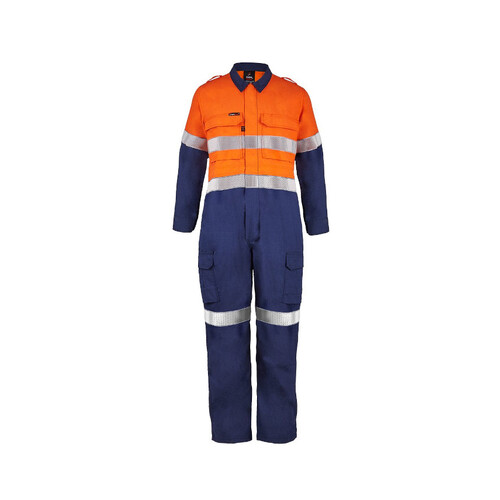 WORKWEAR, SAFETY & CORPORATE CLOTHING SPECIALISTS - Torrent HRC2 Hi Vis Two Tone Coverall with FR Reflective Tape