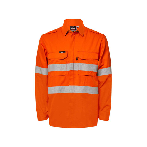 WORKWEAR, SAFETY & CORPORATE CLOTHING SPECIALISTS - HRC2 HI VIS Reflective Shirt With Gusset Sleeves