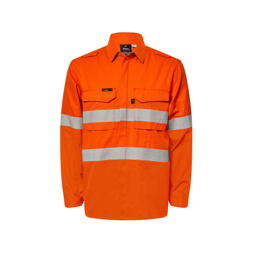 WORKWEAR, SAFETY & CORPORATE CLOTHING SPECIALISTS HRC2 HI VIS Reflective Shirt With Gusset Sleeves