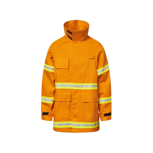 WORKWEAR, SAFETY & CORPORATE CLOTHING SPECIALISTS - WILDLANDER Wildland Fire-Fighting Jacket with triple trim YSL305 Tape
