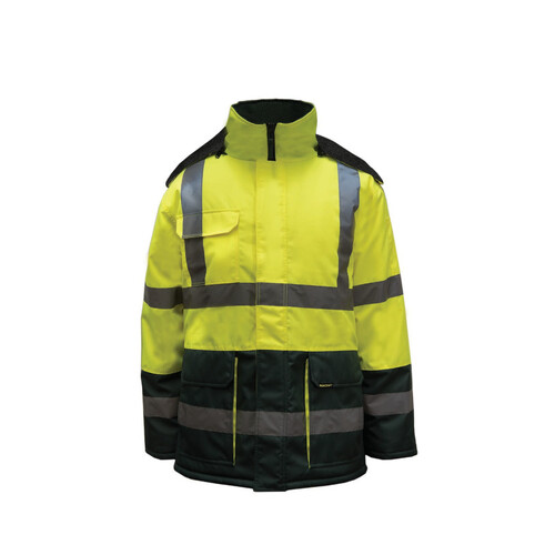 WORKWEAR, SAFETY & CORPORATE CLOTHING SPECIALISTS - Two Tone Freezer Jacket with Reflective Tape