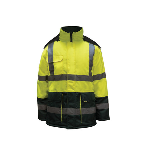 WORKWEAR, SAFETY & CORPORATE CLOTHING SPECIALISTS Two Tone Freezer Jacket with Reflective Tape