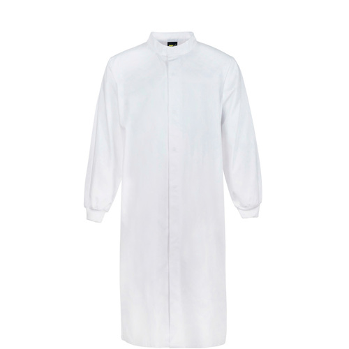 WORKWEAR, SAFETY & CORPORATE CLOTHING SPECIALISTS - Workcraft - Food Industry Long Length Dustcoat with Mandarin Collar - Long Sleeve
