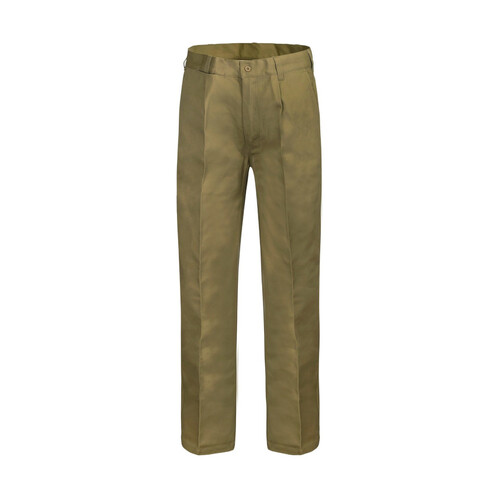 WORKWEAR, SAFETY & CORPORATE CLOTHING SPECIALISTS - Single Pleat Cotton Drill Trouser with back patch pockets