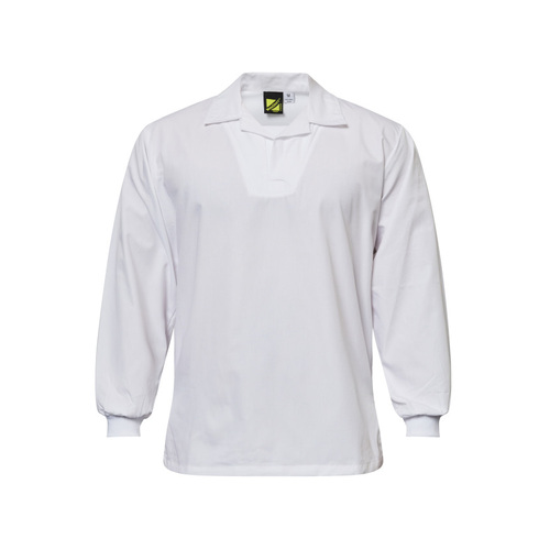 WORKWEAR, SAFETY & CORPORATE CLOTHING SPECIALISTS - Food Industry Jac Shirt - Long Sleeve with Knit Rib Cuff & Modesty Insert