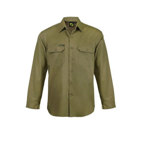 WORKWEAR, SAFETY & CORPORATE CLOTHING SPECIALISTS - Long Sleeve Cotton Drill Shirt