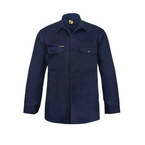 WORKWEAR, SAFETY & CORPORATE CLOTHING SPECIALISTS Long Sleeve Cotton Drill Shirt