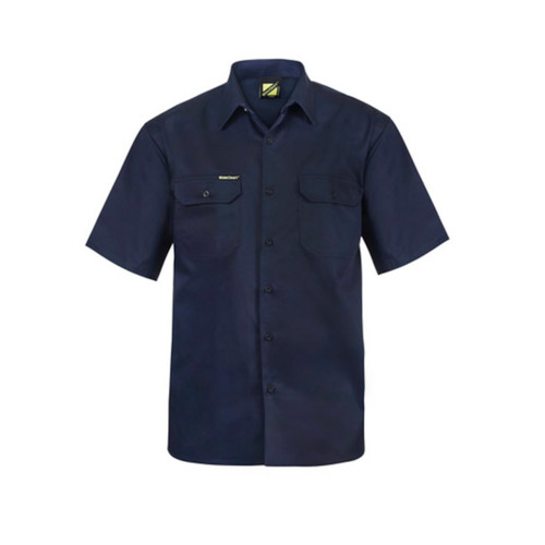 WORKWEAR, SAFETY & CORPORATE CLOTHING SPECIALISTS Short Sleeve Cotton Drill Shirt