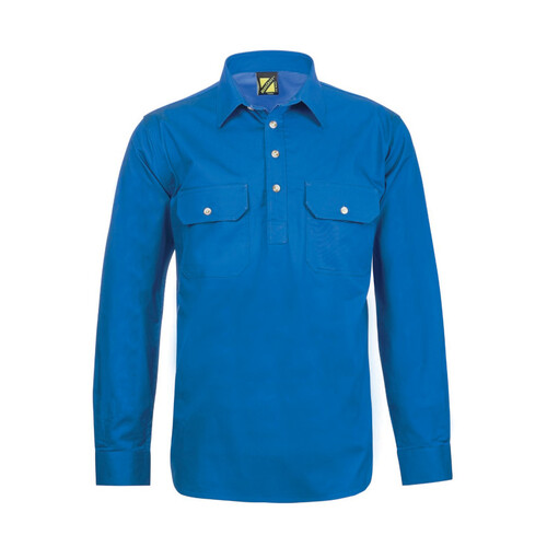 WORKWEAR, SAFETY & CORPORATE CLOTHING SPECIALISTS - Lightweight LS MENS half placket shirt