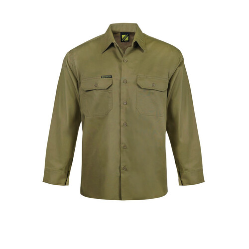 WORKWEAR, SAFETY & CORPORATE CLOTHING SPECIALISTS - FULL COLOUR VENTED L/S SHIRT