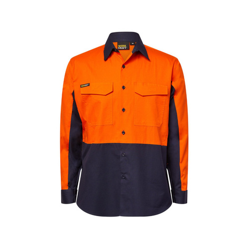 WORKWEAR, SAFETY & CORPORATE CLOTHING SPECIALISTS - RIPSTOP LONG SLEEVE VENTED SHIRT