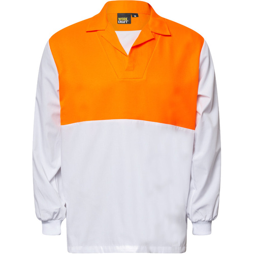 WORKWEAR, SAFETY & CORPORATE CLOTHING SPECIALISTS Hi Vis Long Sleeve Food Industry Jacshirt With Modesty Insert