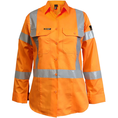 WORKWEAR, SAFETY & CORPORATE CLOTHING SPECIALISTS - LADIES NSW RAIL XPATTERN SHIRT