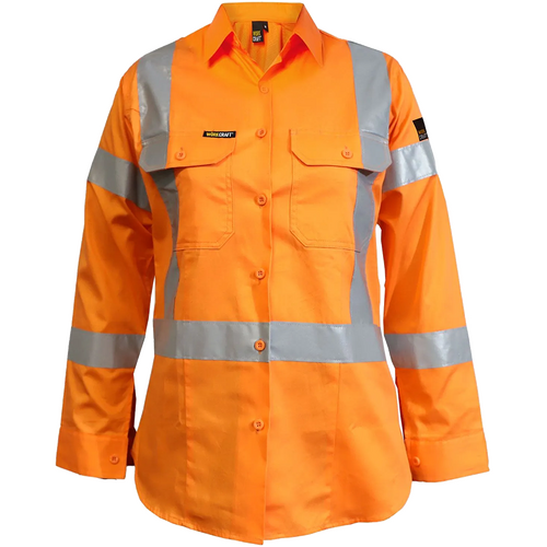 WORKWEAR, SAFETY & CORPORATE CLOTHING SPECIALISTS LADIES NSW RAIL XPATTERN SHIRT