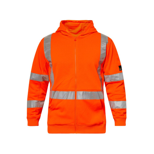 WORKWEAR, SAFETY & CORPORATE CLOTHING SPECIALISTS Hi Vis Hoodie with X pattern tape