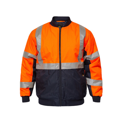 WORKWEAR, SAFETY & CORPORATE CLOTHING SPECIALISTS - Hi Vis Two Tone Bomber jacket with CSR1303- 6A tape 50 wash