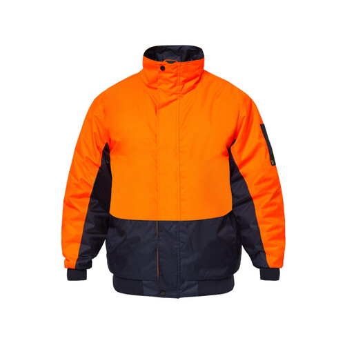 WORKWEAR, SAFETY & CORPORATE CLOTHING SPECIALISTS Hi Vis Modern Two Tone Bomber Jacket