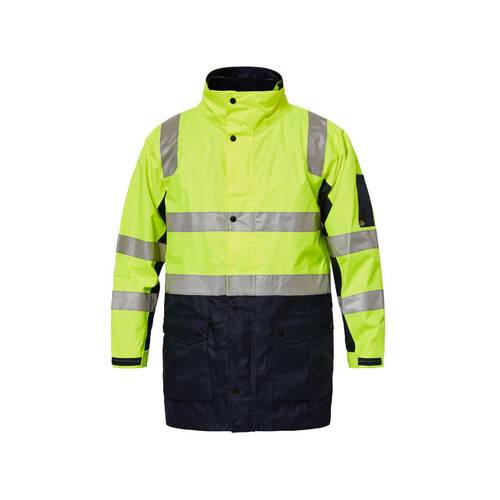 WORKWEAR, SAFETY & CORPORATE CLOTHING SPECIALISTS - Hi Vis Two Tone "4 in 1" Jacket with CSR1303-6A Tape 50 Wash