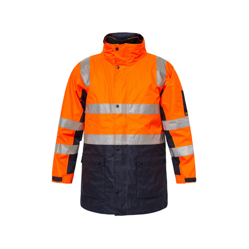 WORKWEAR, SAFETY & CORPORATE CLOTHING SPECIALISTS Hi Vis Two Tone "4 in 1" Jacket with CSR1303-6A Tape 50 Wash