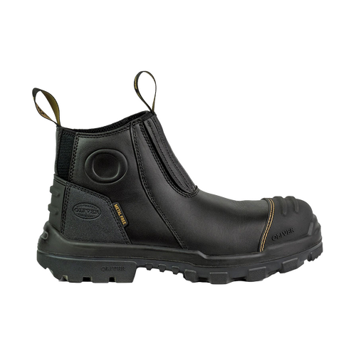 WORKWEAR, SAFETY & CORPORATE CLOTHING SPECIALISTS AT 54 - Black Elastic Sided Boot