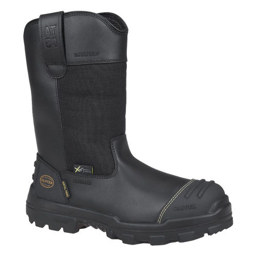 WORKWEAR, SAFETY & CORPORATE CLOTHING SPECIALISTS AT 54 - 240mm Black Pull On Riggers Boot