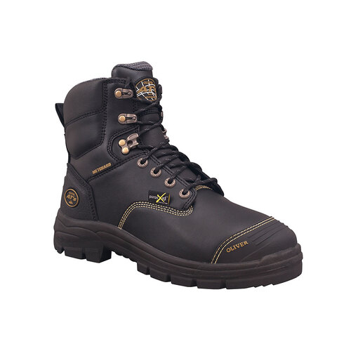 WORKWEAR, SAFETY & CORPORATE CLOTHING SPECIALISTS AT 55 - 150mm Lace Up Boot - 55346-Black-8