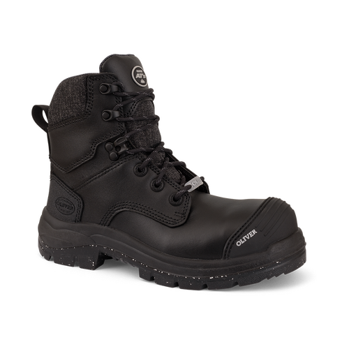 WORKWEAR, SAFETY & CORPORATE CLOTHING SPECIALISTS - AT 59 - Women's 150mm Black Zip Sided Boot