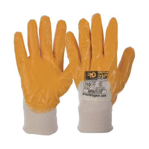 WORKWEAR, SAFETY & CORPORATE CLOTHING SPECIALISTS Super-Lite Orange 3/4 Dipped Gloves