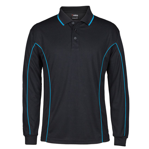 WORKWEAR, SAFETY & CORPORATE CLOTHING SPECIALISTS - PODIUM L/S PIPING POLO