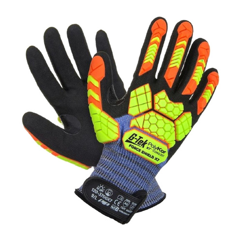 WORKWEAR, SAFETY & CORPORATE CLOTHING SPECIALISTS - G-TEK FORCESHIELD POLYKOR X7 18 GAUGE NITRILE