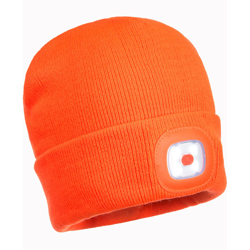 WORKWEAR, SAFETY & CORPORATE CLOTHING SPECIALISTS - Rechargeable Twin LED Beanie