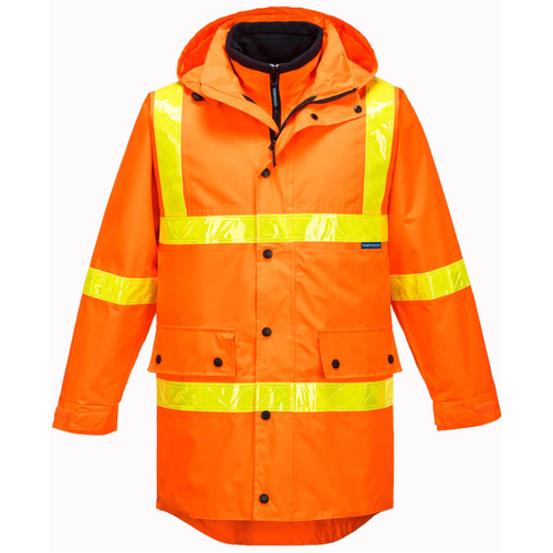 WORKWEAR, SAFETY & CORPORATE CLOTHING SPECIALISTS Squizzy Day/Night 4 in 1 Jacket with Micro Prism Tape (Old HV888-5)