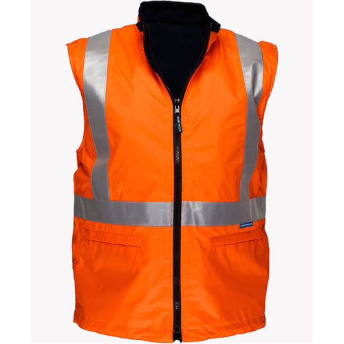 WORKWEAR, SAFETY & CORPORATE CLOTHING SPECIALISTS - DISCONTINUED - Cross Back Day/Night Polar Fleece Reversible Vest (Old HV214X)