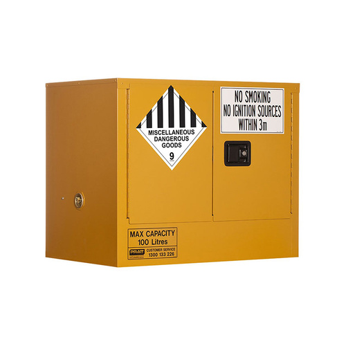 WORKWEAR, SAFETY & CORPORATE CLOTHING SPECIALISTS - MISCELLANEOUS DANGEROUS GOODS STORAGE CABINET: 100L - 2 DOORS - 1 SHELF
