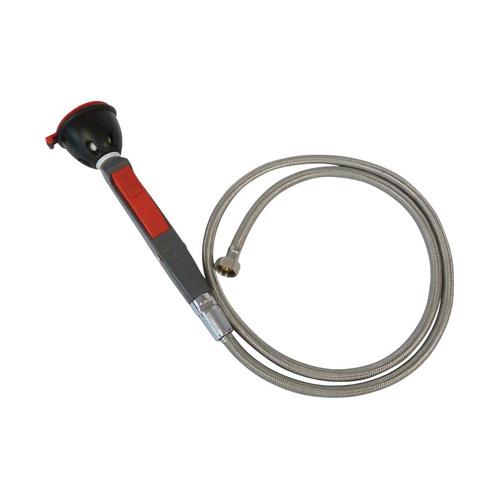 WORKWEAR, SAFETY & CORPORATE CLOTHING SPECIALISTS - Hand Held Drench Hose Single Non Aerated Eye Wash 1.5M Hose